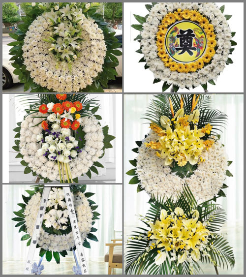 安徽池州市贵池区唐田镇四门村花圈速递